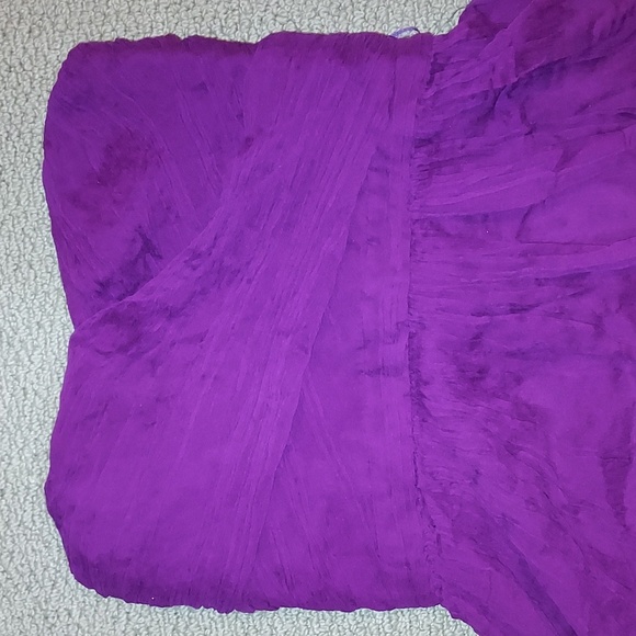 Silk Strapless Dress - Picture 2 of 7
